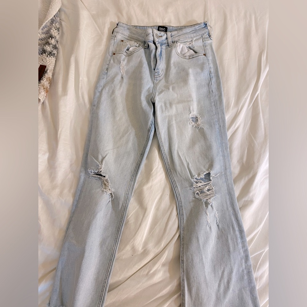 Kick flare high rise cropped Jean